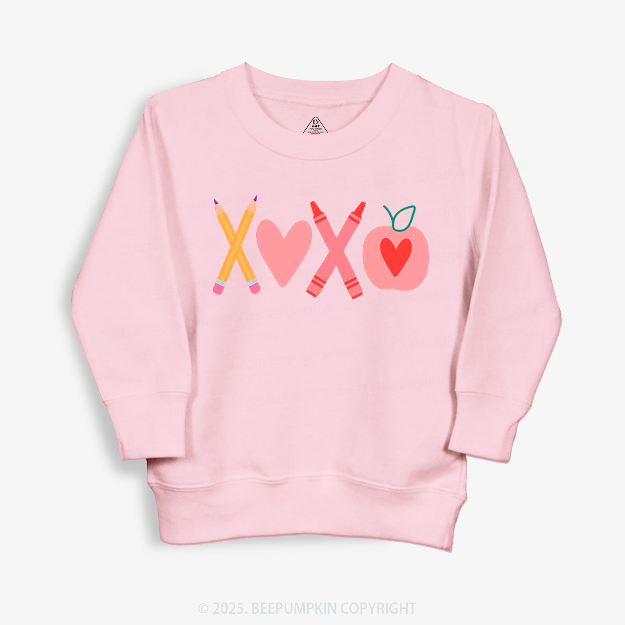 Pencils & Crayons Valentine’s Day Kid's Sweatshirt