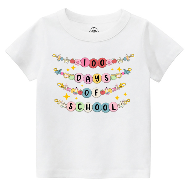 100 Days Of School Bracelet Toddler&Kid's Tees Beepumpkin 