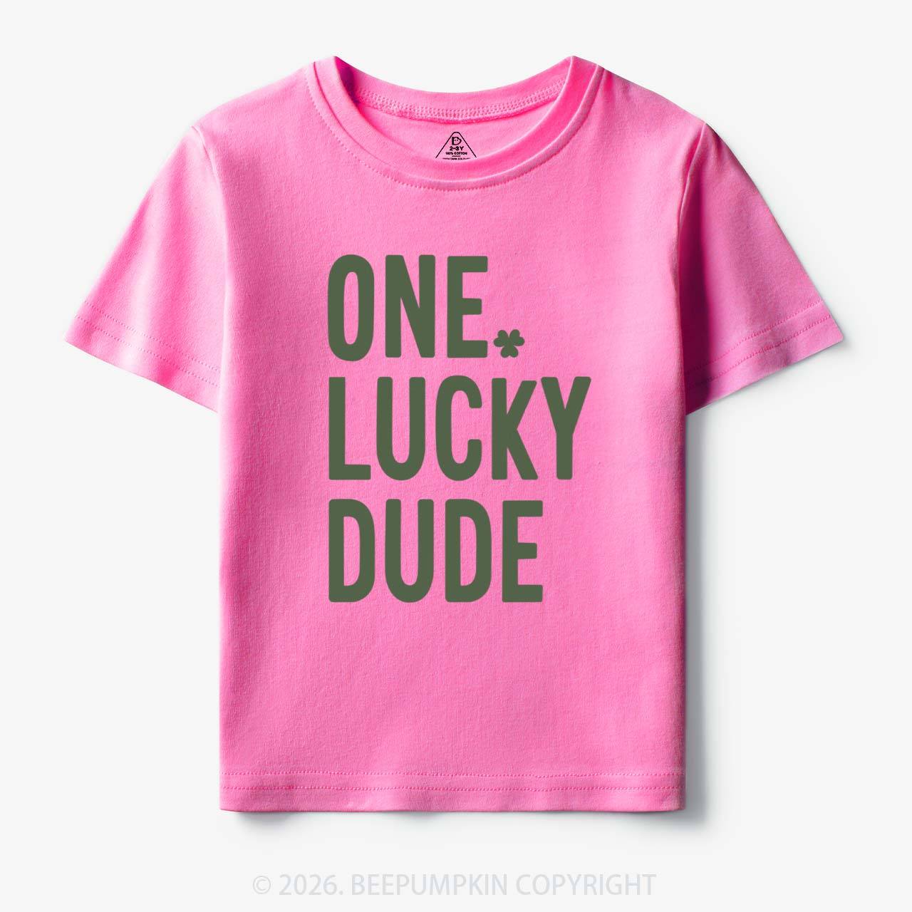One Lucky Dude St. Patrick's Day Toddler&Kid's Tees Beepumpkin