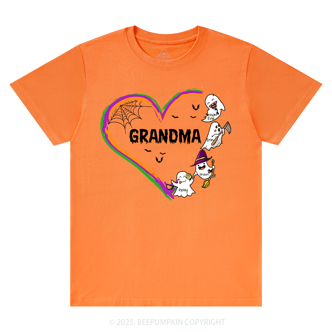 Personalized Halloween Hart Family Matching Grandparents Shirt