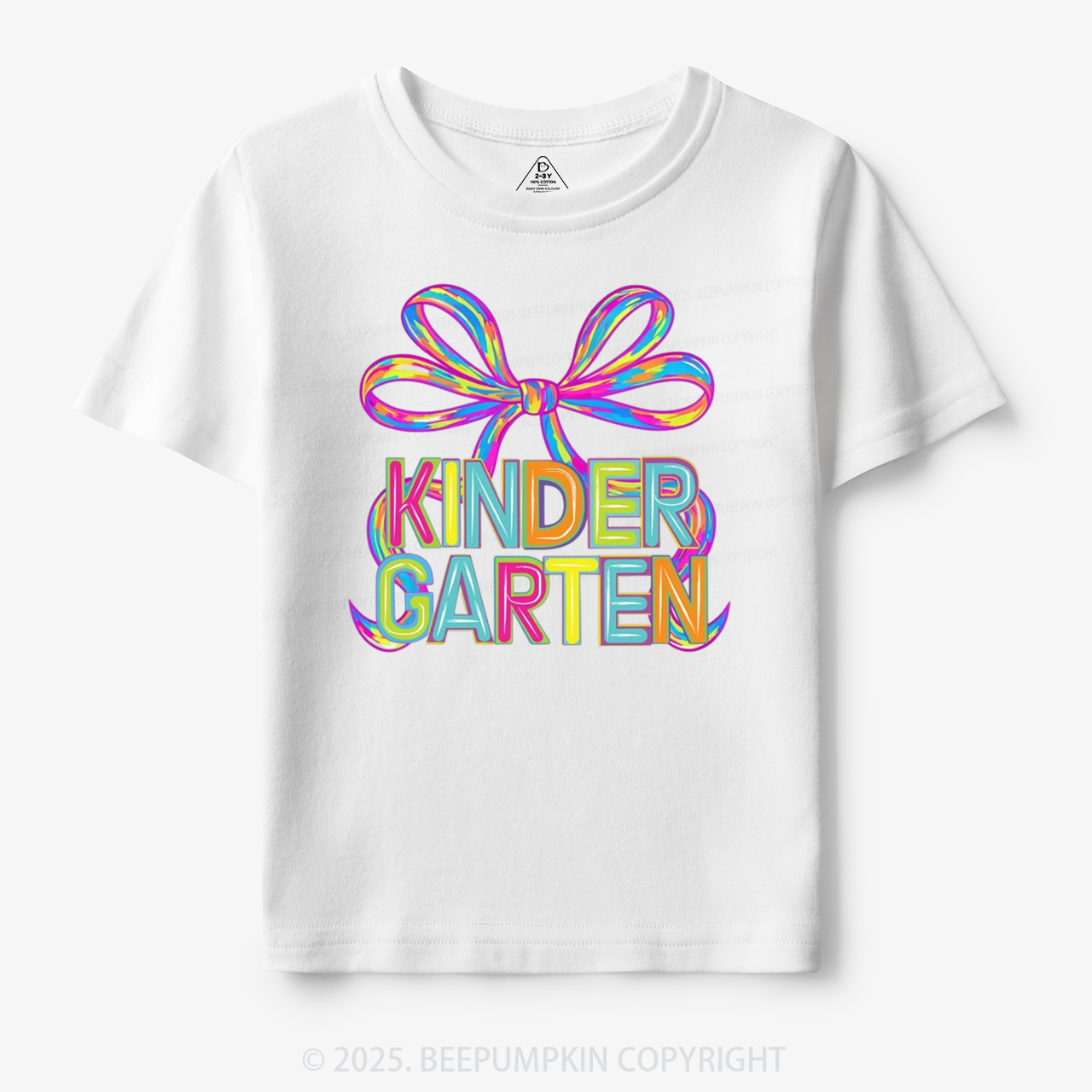 Personalized Rainbow Ribbons Grade Toddler&Kid's Tees Beepumpkin