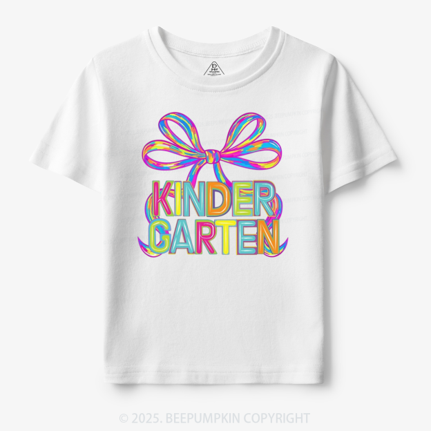 Personalized Rainbow Ribbons Grade Toddler&Kid's Tees Beepumpkin