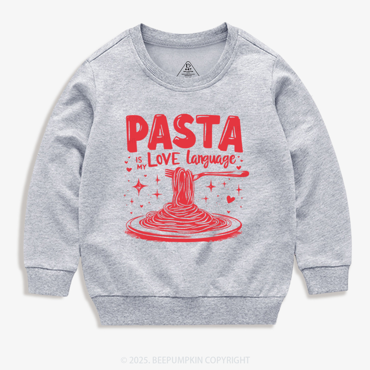 Pasta Is My Love Language Valentine's Day Kid's Sweatshirt