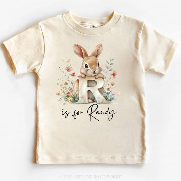 Personalized Name Animal Letter Toddler&Kid's Tees Beepumpkin