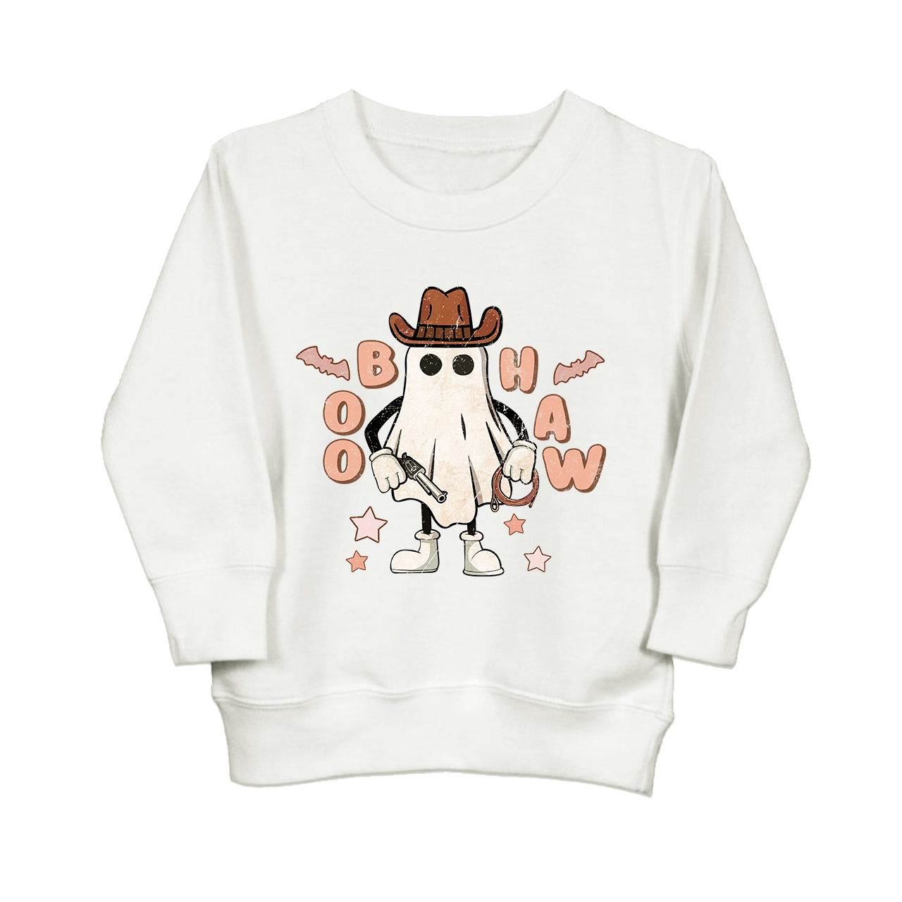 Cowboy Ghost Halloween Kids Sweatshirt Sale-Beepumpkin™