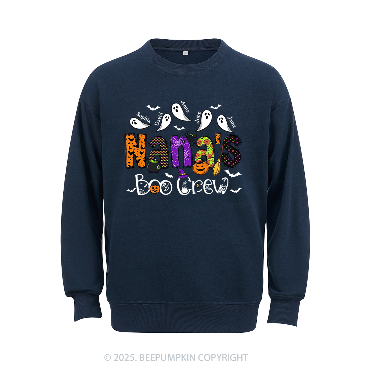 Personalized Mimi's Boo Crew Sweatshirt Beepumpkin