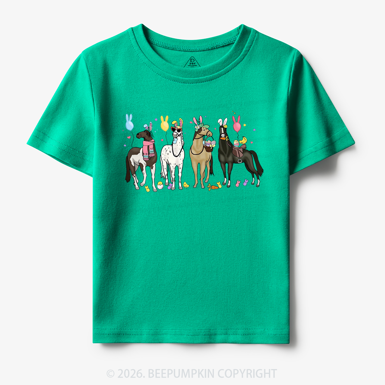 Funny Horse Easte Toddler&Kid's Tees