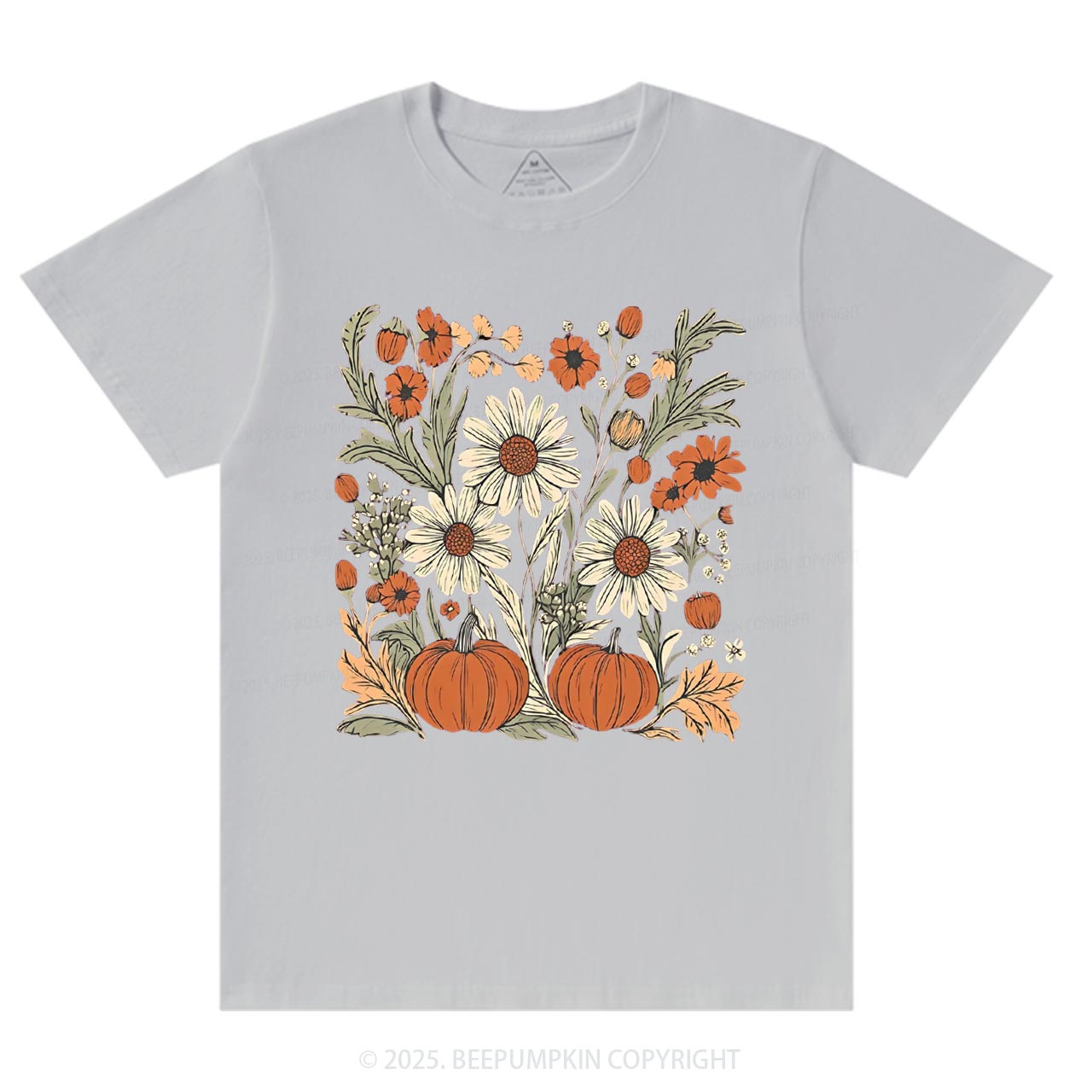 Boho Fall Floral T-Shirts Beepumpkin