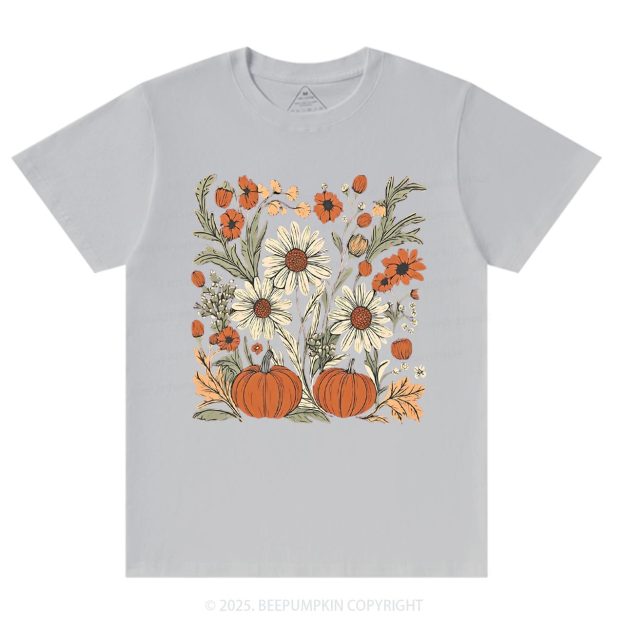 Boho Fall Floral T-Shirts Beepumpkin