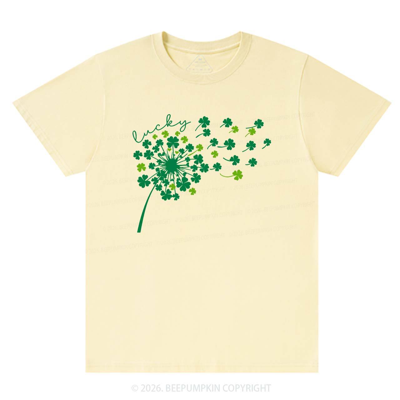 Dandelion Shamrock St. Patrick's Day T-Shirts Beepumpkin
