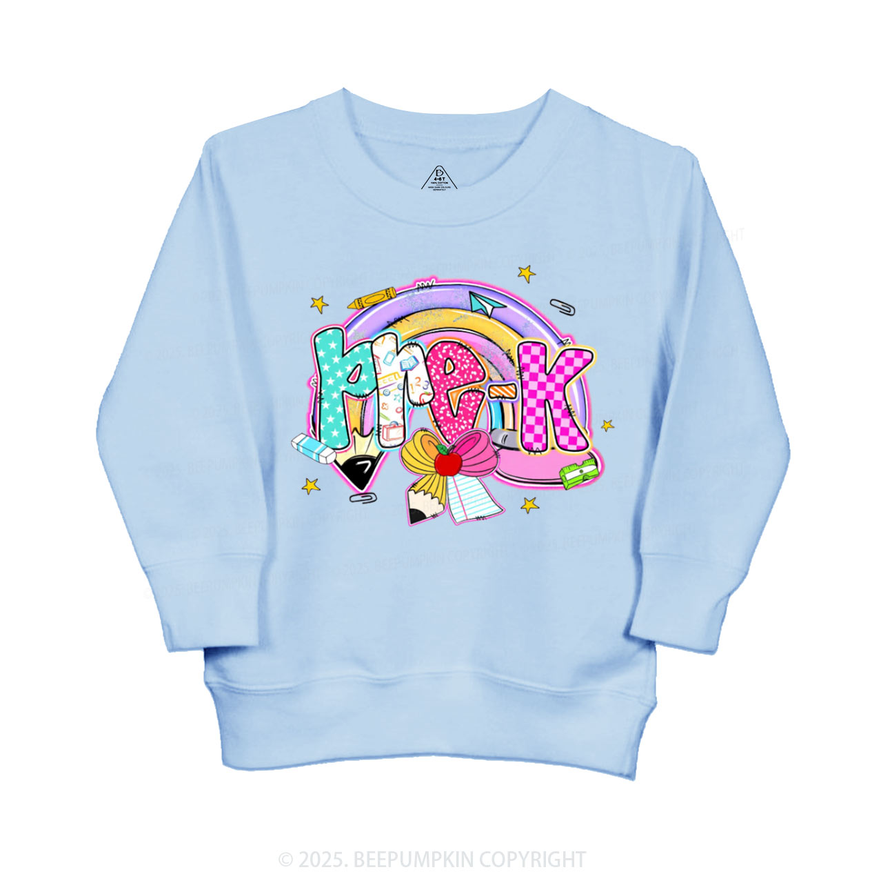 Personalized Rainbow Learning Days Kid's Sweatshirt