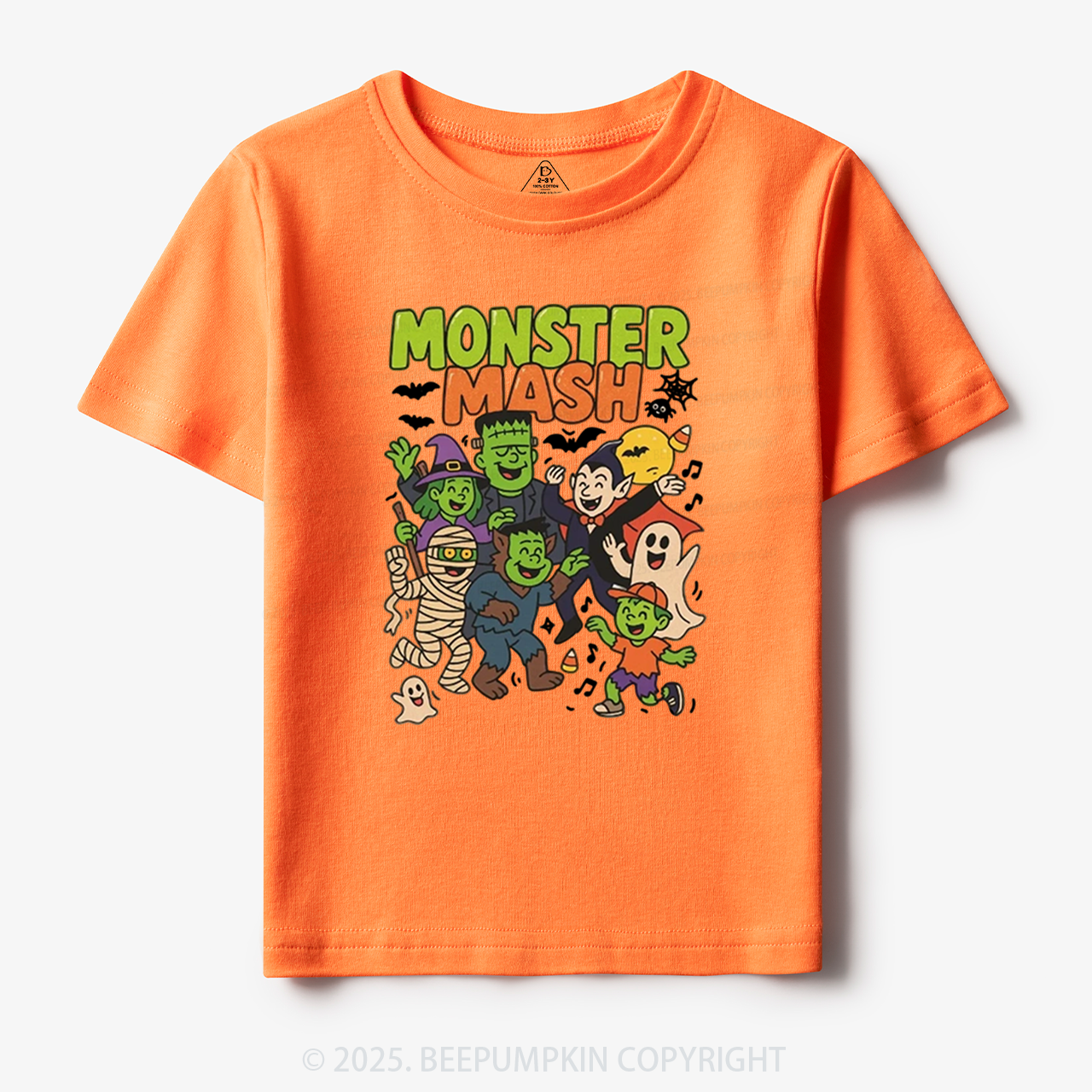Monster Mash Halloween Toddler&Kid's Tees Beepumpkin