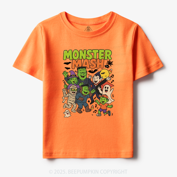 Monster Mash Halloween Toddler&Kid's Tees Beepumpkin