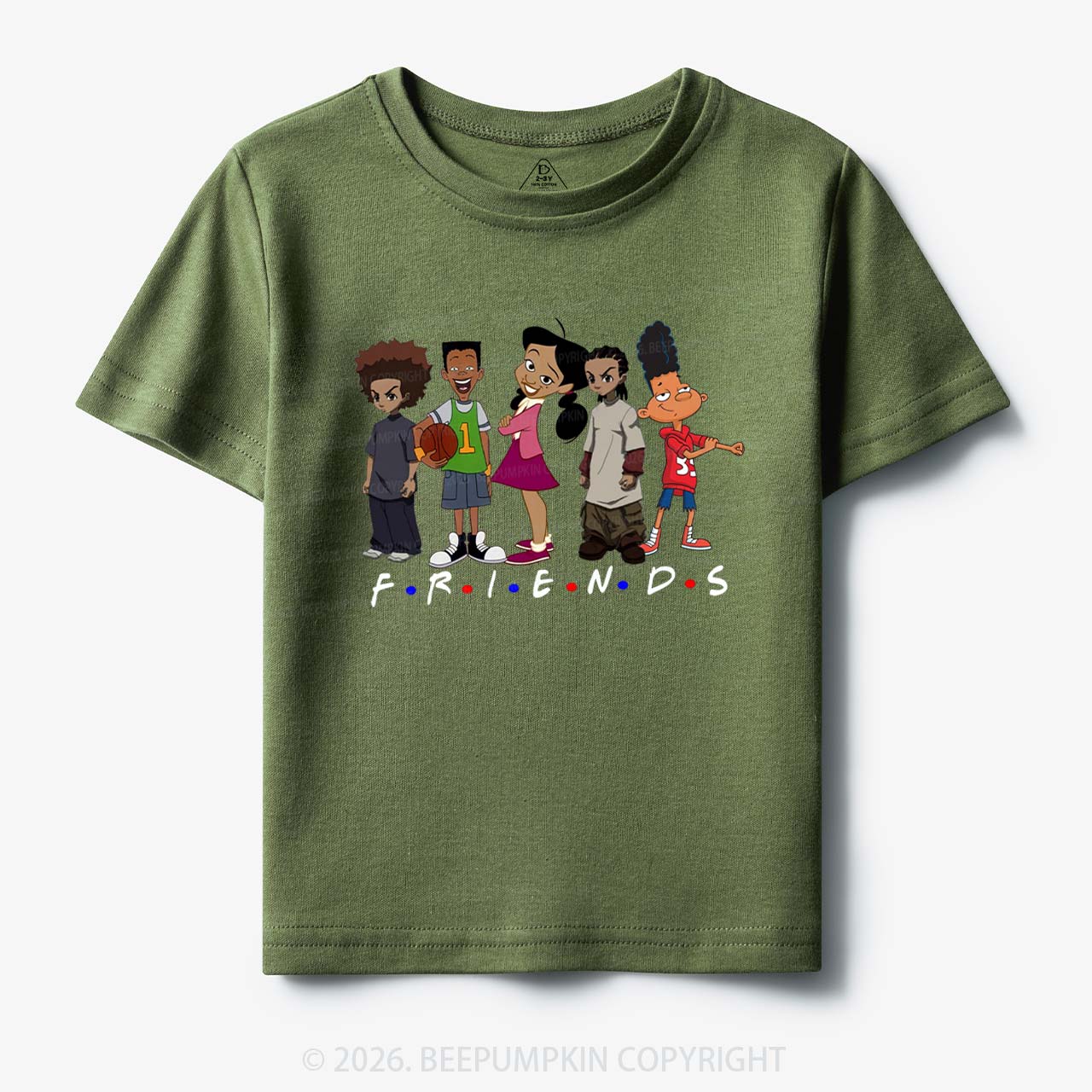 Black Cartoon Characters Toddler&Kid's Tees Beepumpkin