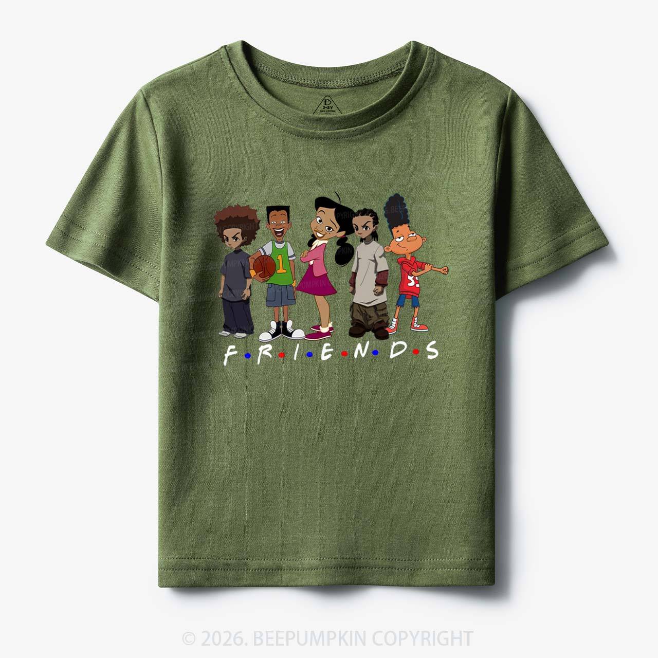 Black Cartoon Characters Toddler&Kid's Tees Beepumpkin