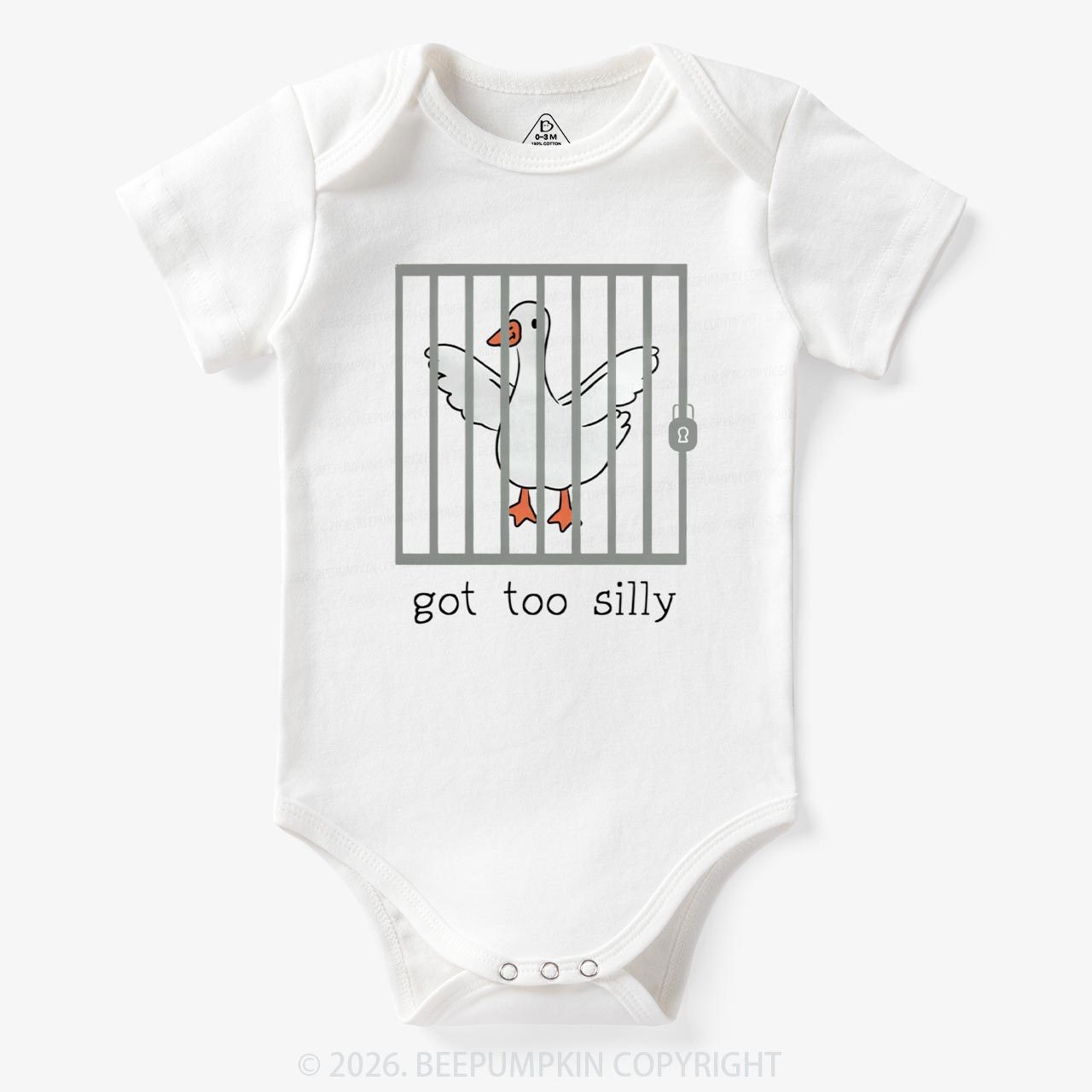 Funny Goose Got Too Silly Bodysuit