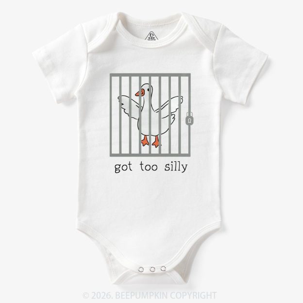 Funny Goose Got Too Silly Bodysuit