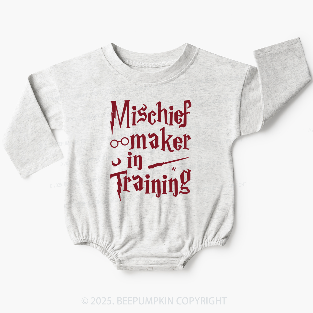 Mischief Maker In Training Baby Bubble Romper Beepumpkin