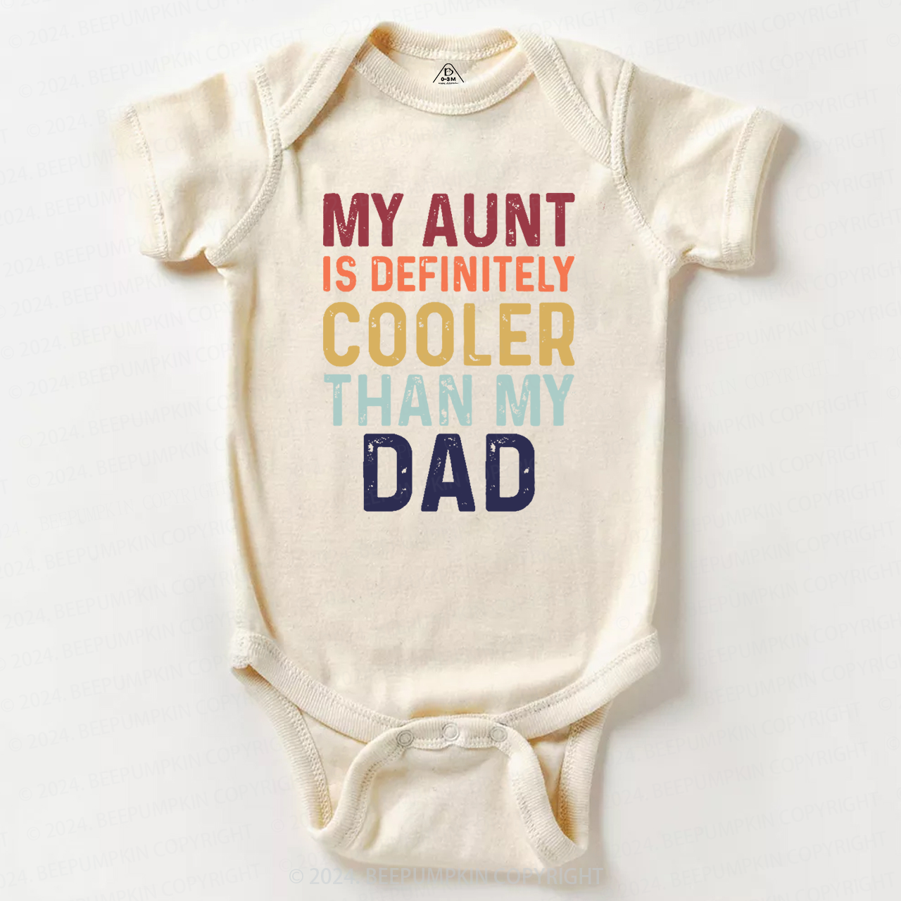 My Aunt Is Definitely Cooler Than My Dad Baby Bodysuit 7