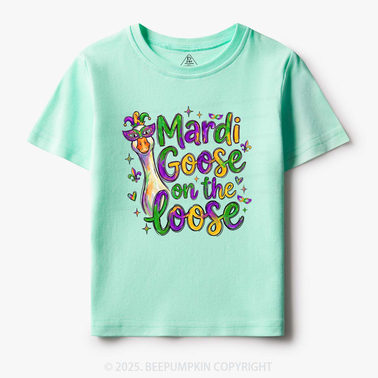 Mardi Gras Goose Toddler&Kid's Tees Beepumpkin