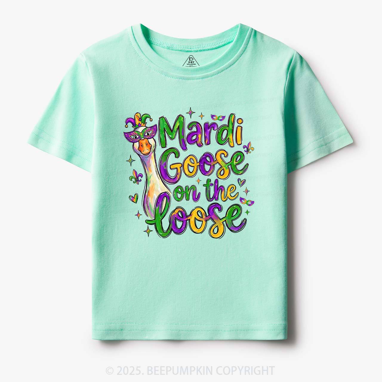 Mardi Gras Goose Toddler&Kid's Tees Beepumpkin