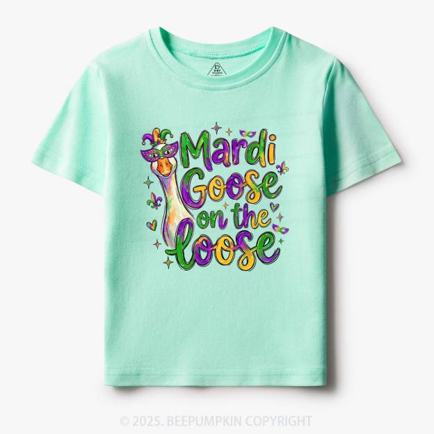 Mardi Gras Goose Toddler&Kid's Tees Beepumpkin