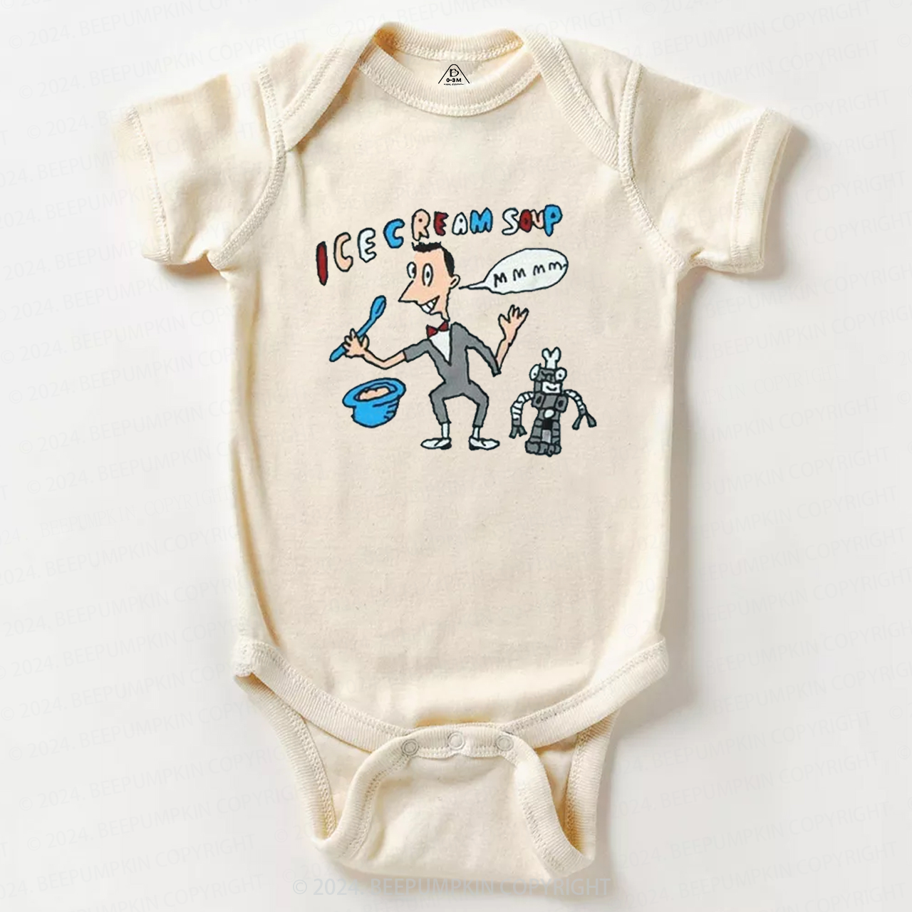 Cute Herman Robot Baby Bodysuit 8