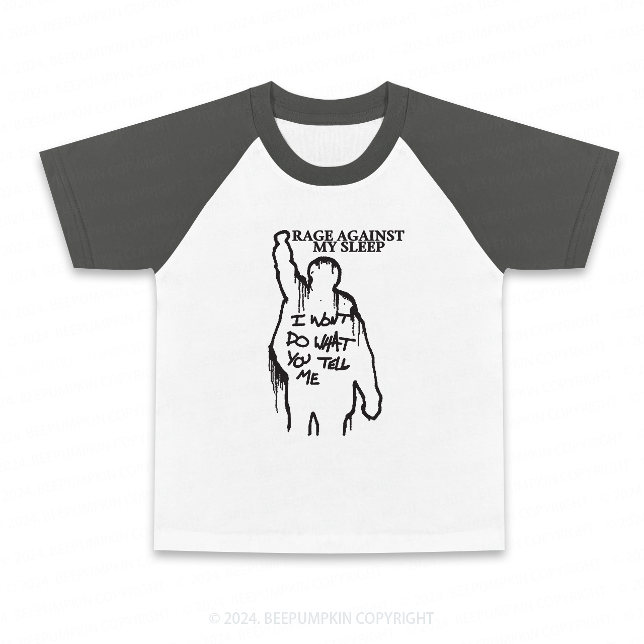 Rage Against My Sleep Kid's Raglan Sleeves Tees