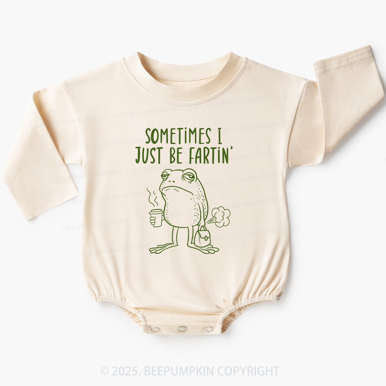 Sometimes I Just Be Fartin' Baby Bubble Romper Beepumpkin
