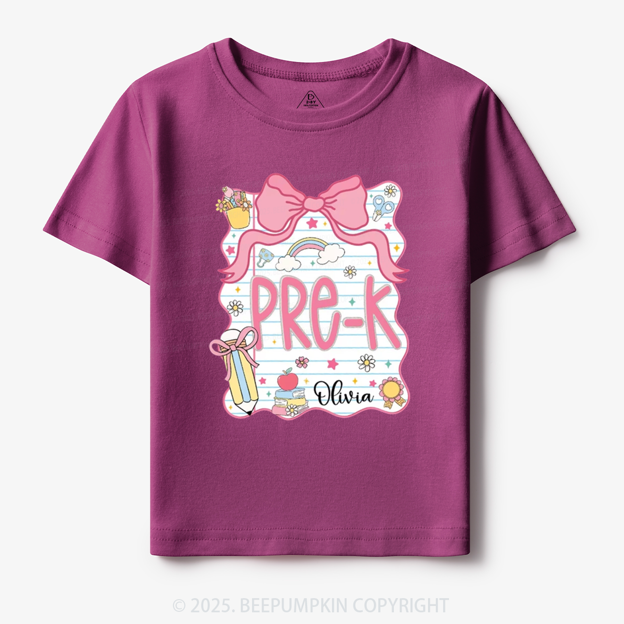 Personalized Sweet School Journey Toddler&Kid's Tees Beepumpkin