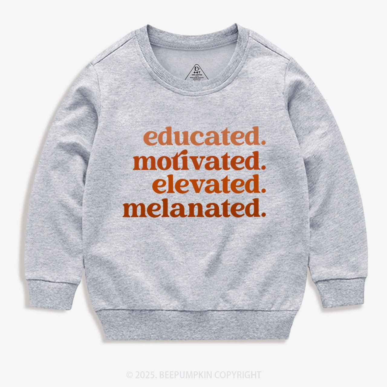 Educated Motivated Melanated  Kid's Sweatshirt