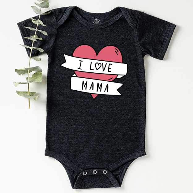 I Love Mama Bodysuit Beepumpkin