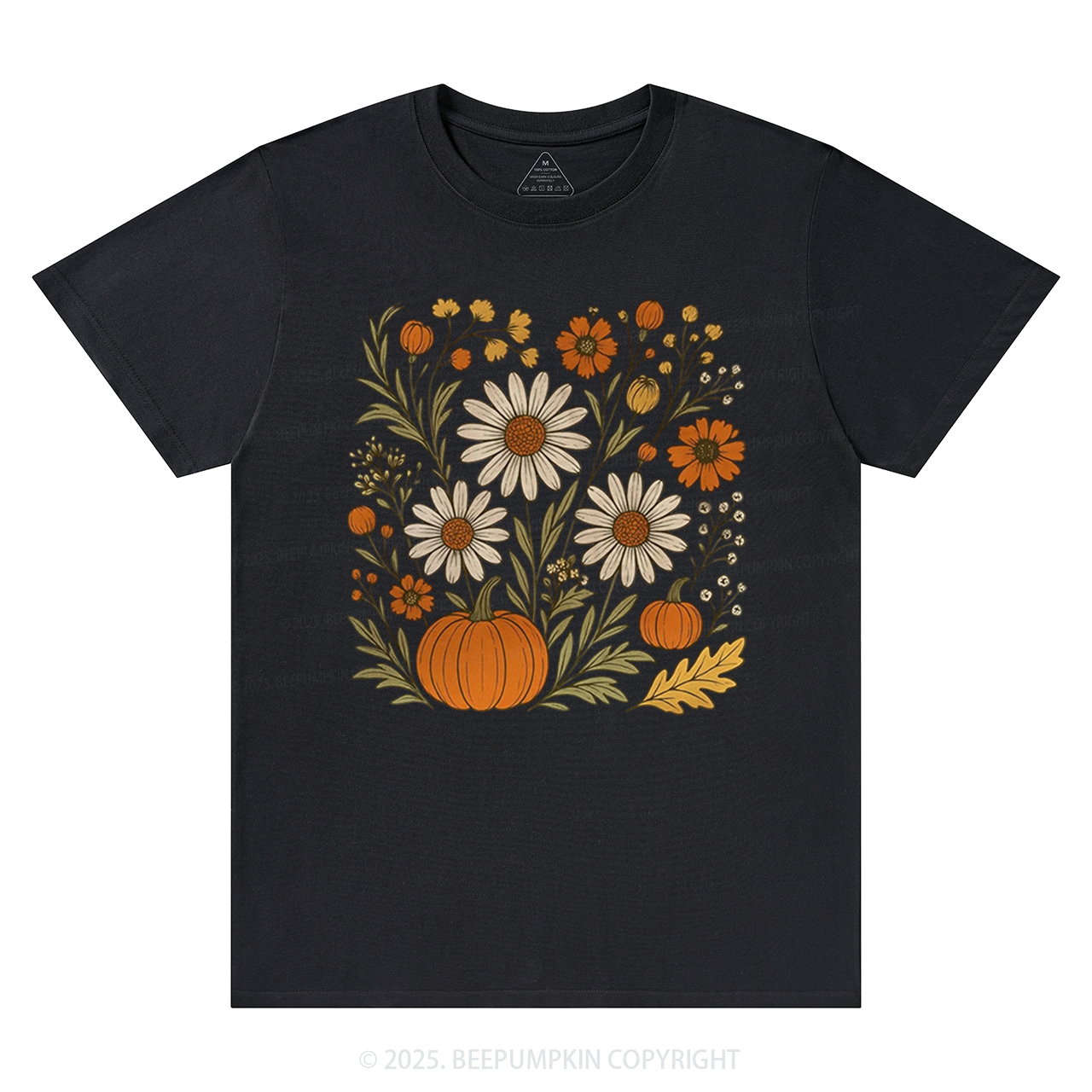 Boho Floral Fall T-Shirts Beepumpkin