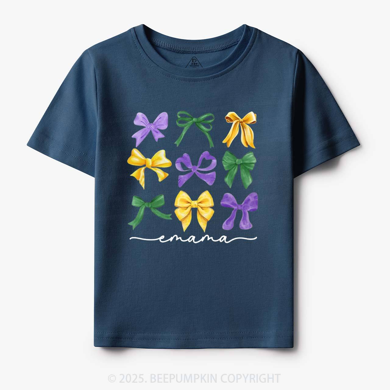 Personalized Carnival Bow Name Toddler&Kid's Tees Beepumpkin