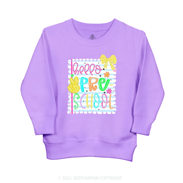 Personalized Back-To-School Greetings Kid's Sweatshirt