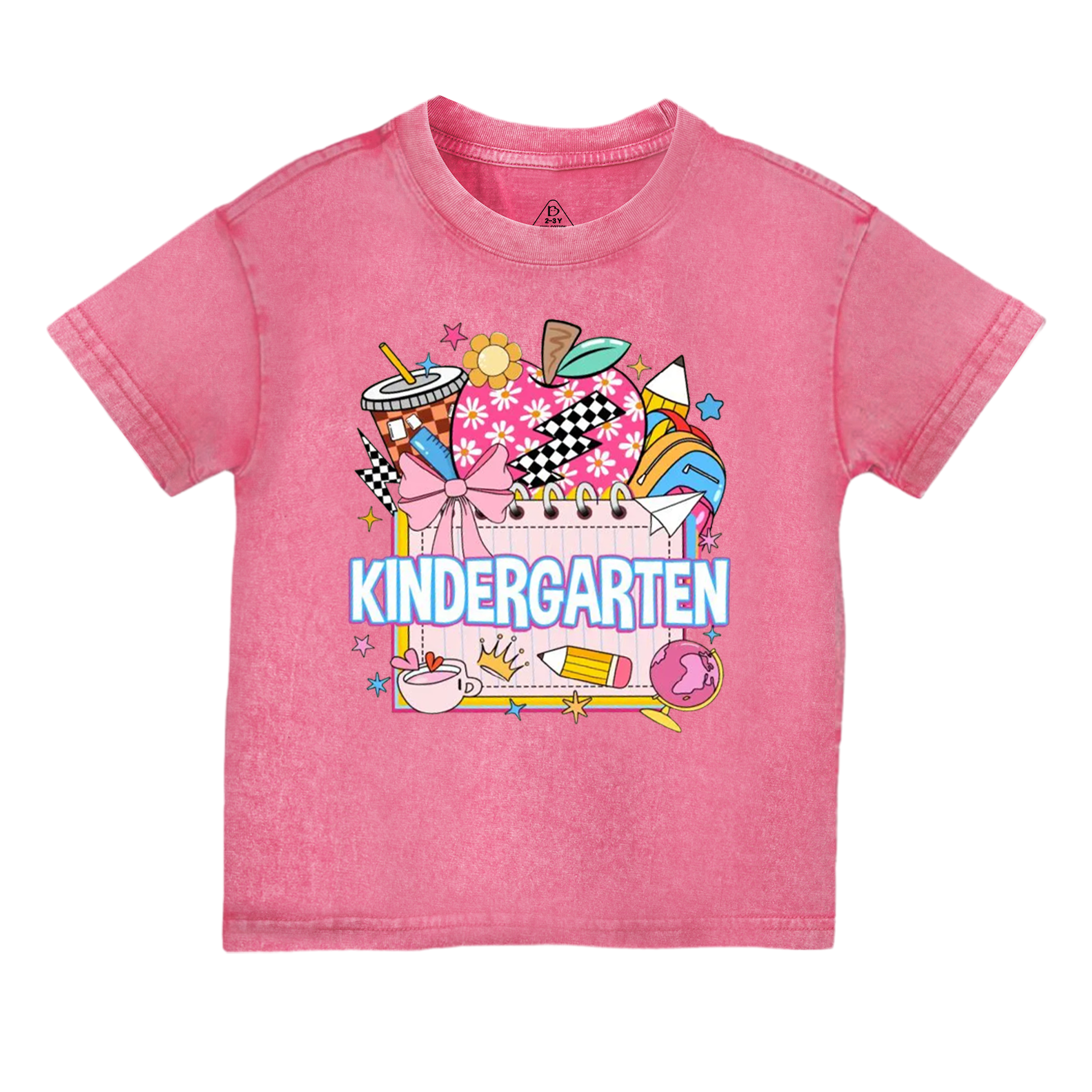 Personalized Back To School Package Toddler&Kids Washed Tees