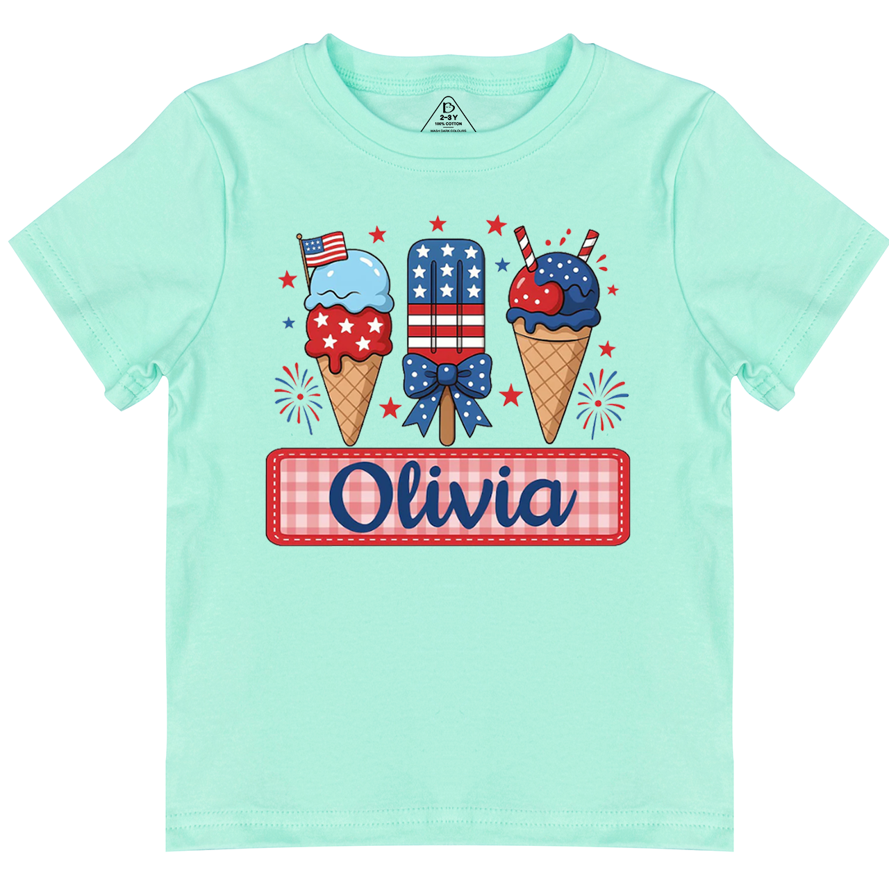 Personalized Name 4th Of July Toddler&Kid's Tees Beepumpkin 