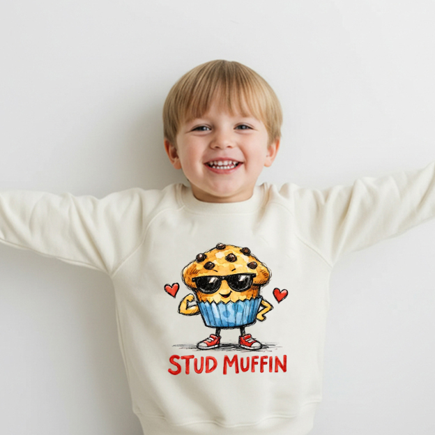 Stud Muffin Valentine's Day Kid's Sweatshirt