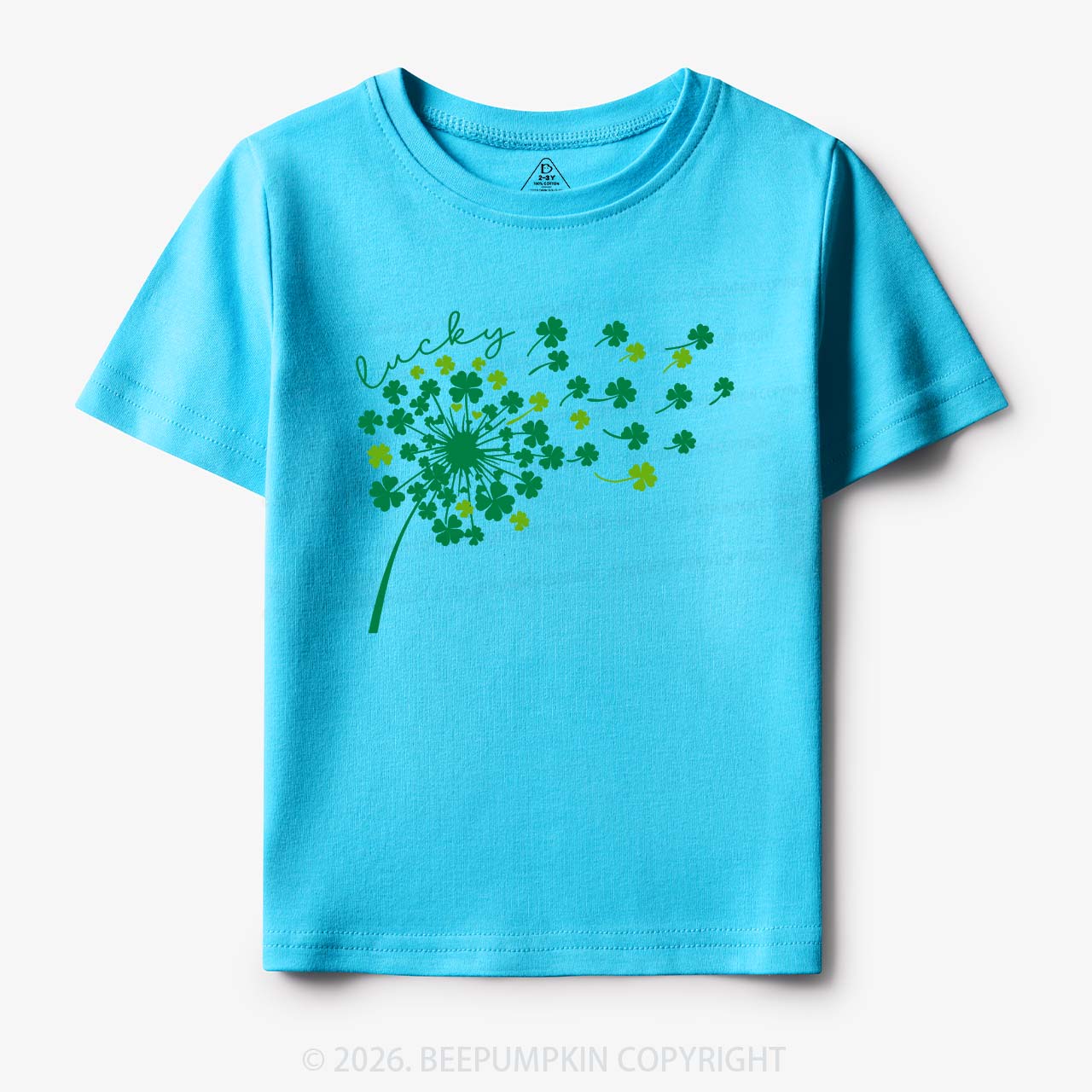 Dandelion Shamrock St. Patrick's Day Toddler&Kid's Tees Beepumpkin
