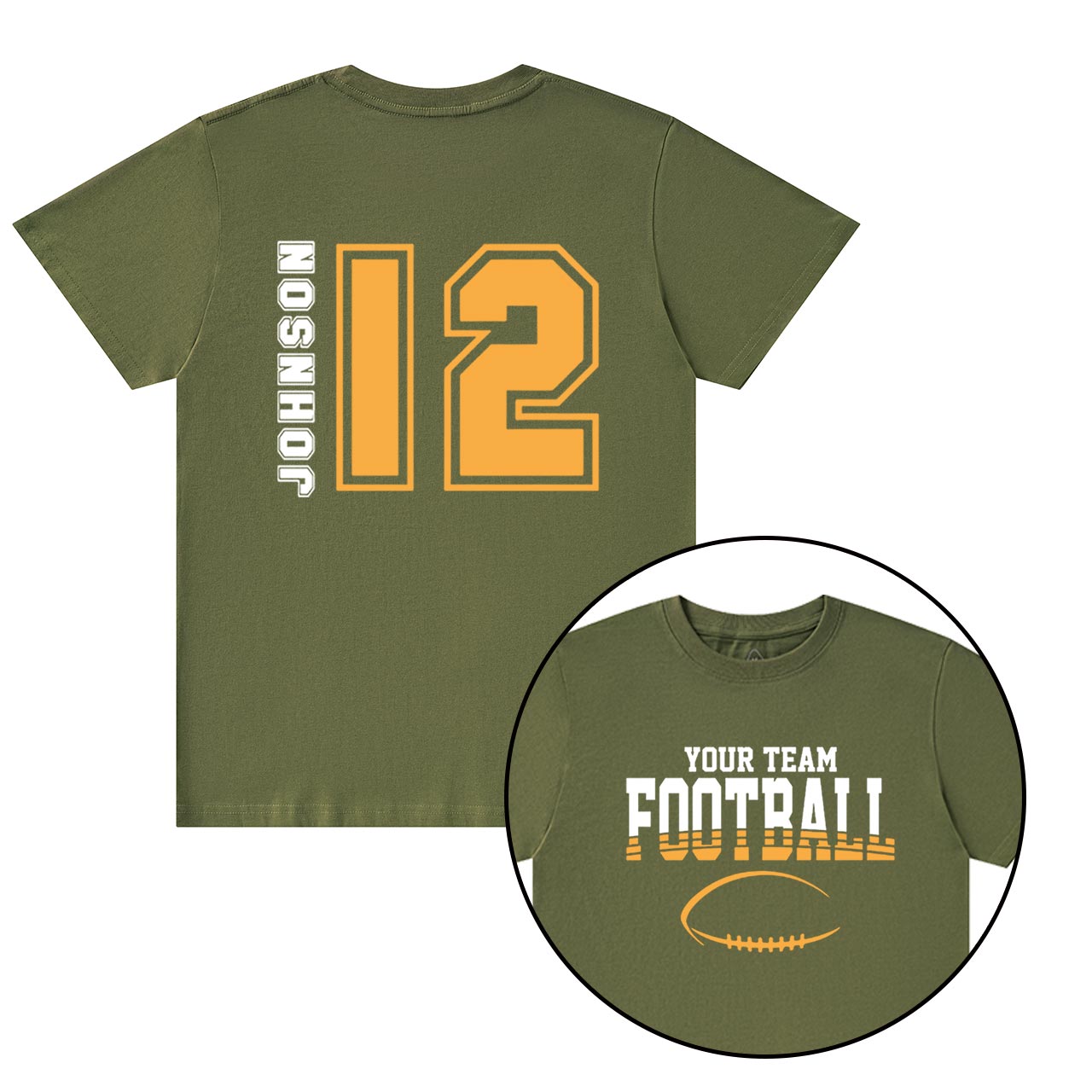 Personalized Football Team Pride T-Shirts Beepumpkin