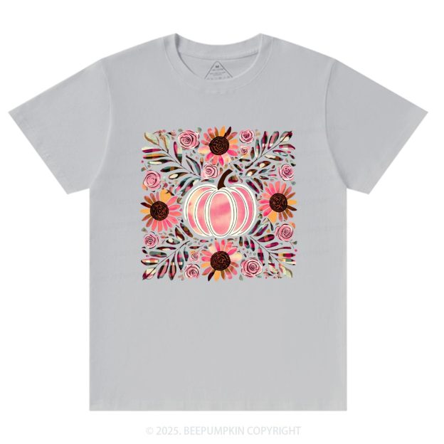 Boho Floral Pumpkin T-Shirts Beepumpkin