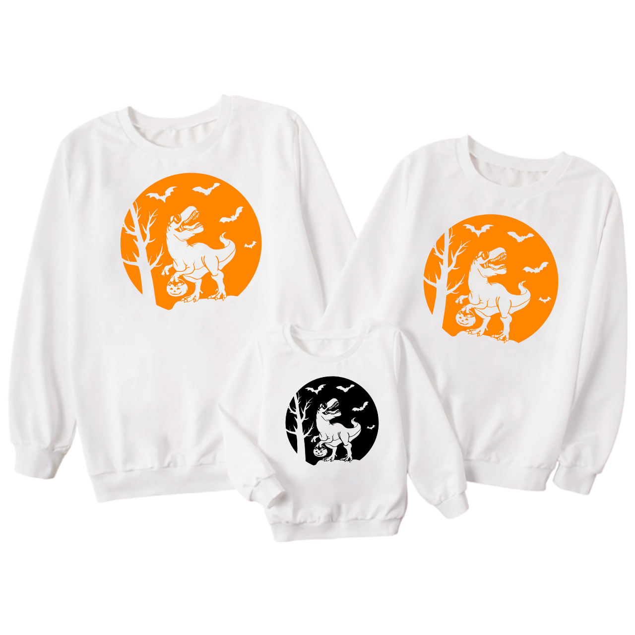 Halloween Dinosaur Family Matching Sweatshirt