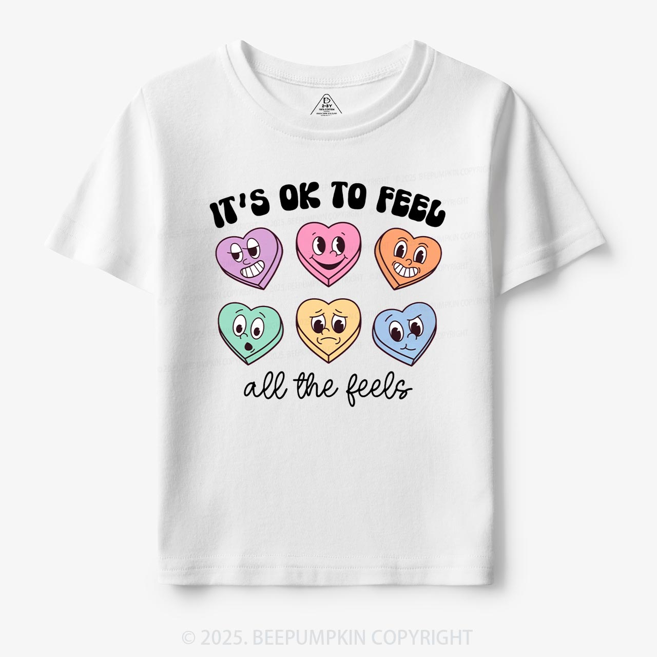 It's Ok To Feel All The Feels Toddler&Kid's Tees Beepumpkin