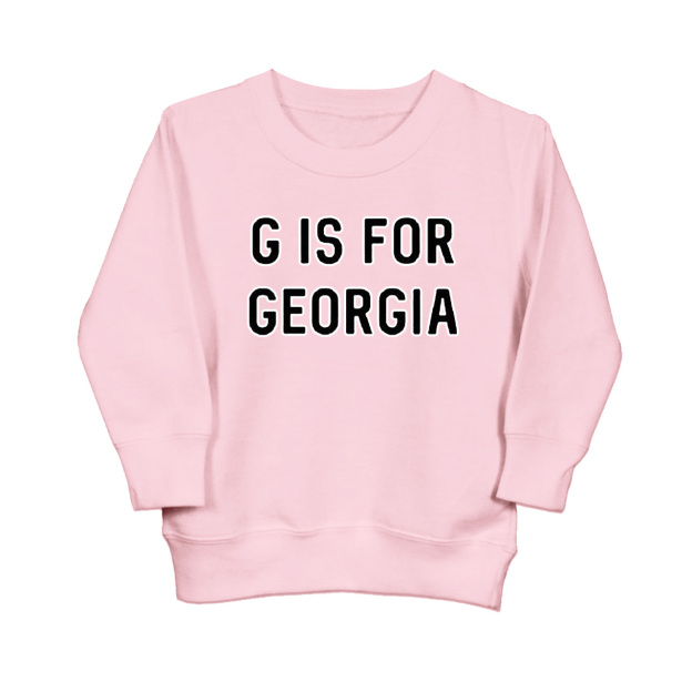 G is for Georgia Toddler Kids Sweatshirt