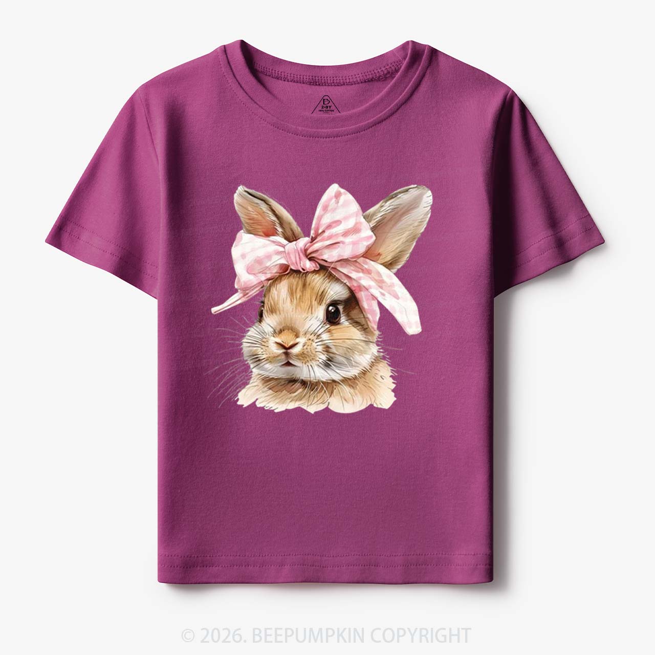 Cute Bunny with Bow Easter Toddler&Kid's Tees