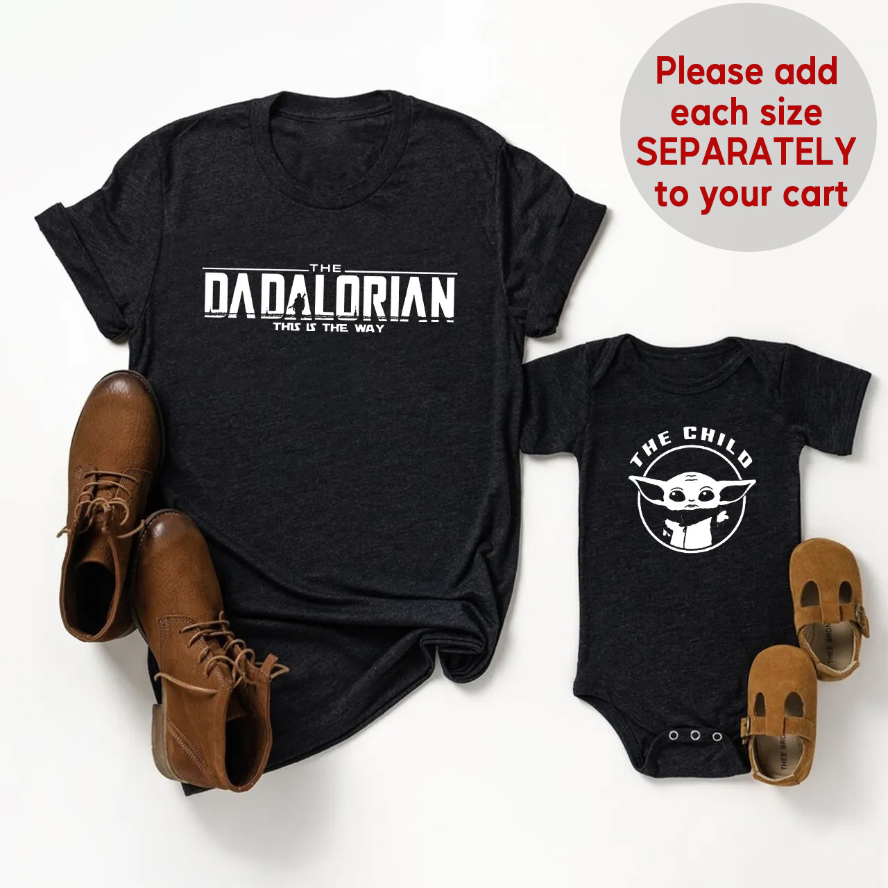 Dadalorian Matching Shirts For Dad And Me