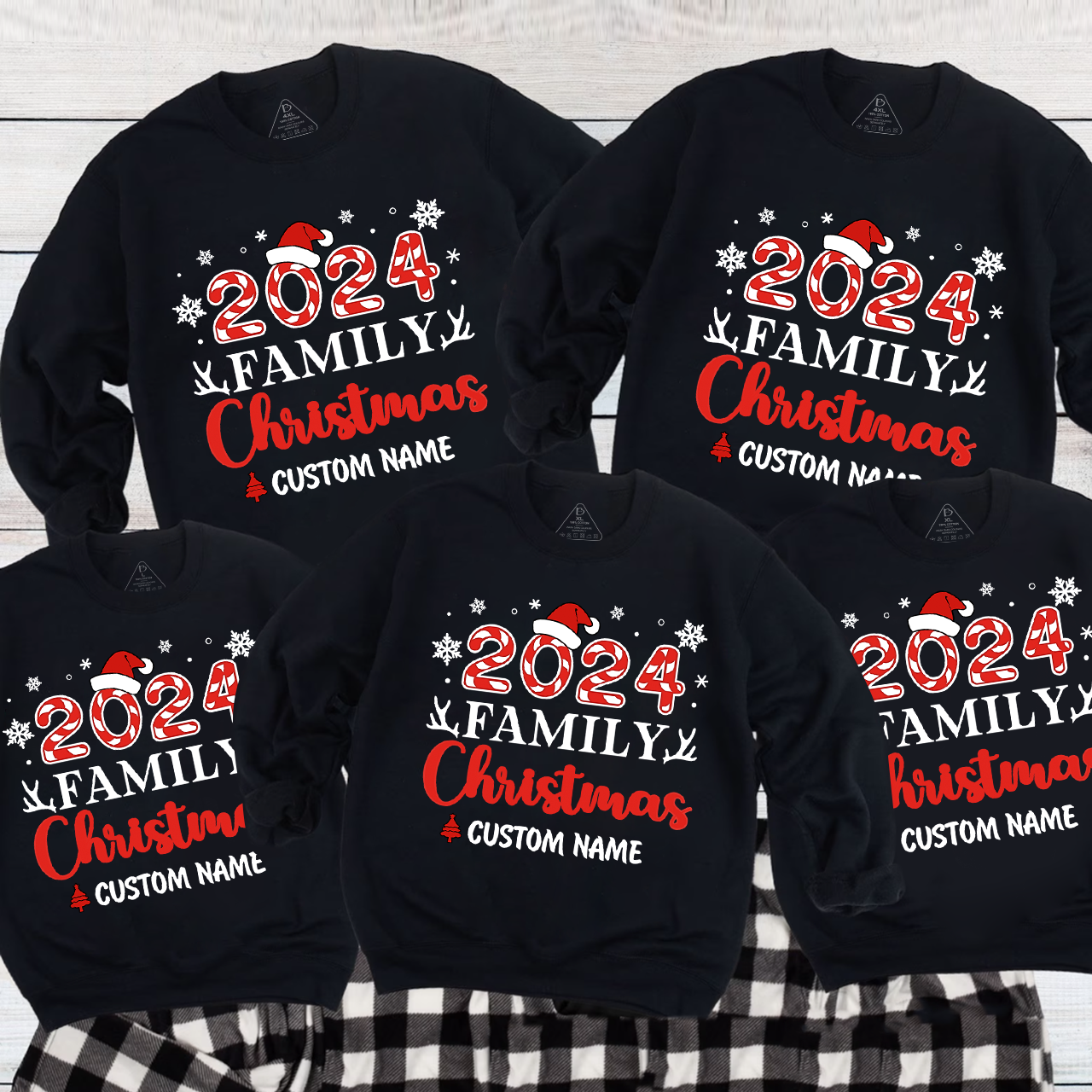 Antlers And snowflakes Christmas Party Sweatshirts