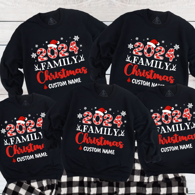 Antlers And snowflakes Christmas Party Sweatshirts