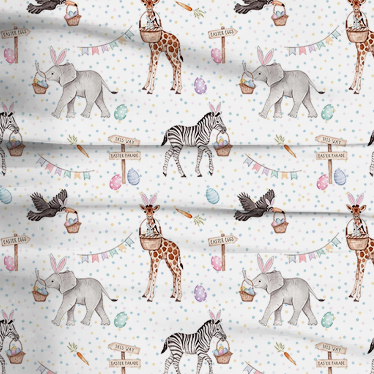 Easter Wildlife Park Two-Piece Pajama Set For Kids