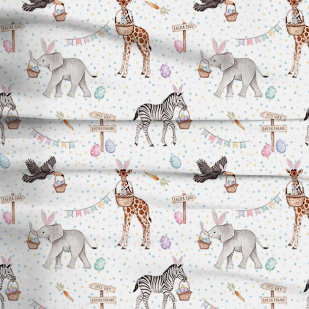 Easter Wildlife Park Two-Piece Pajama Set For Kids